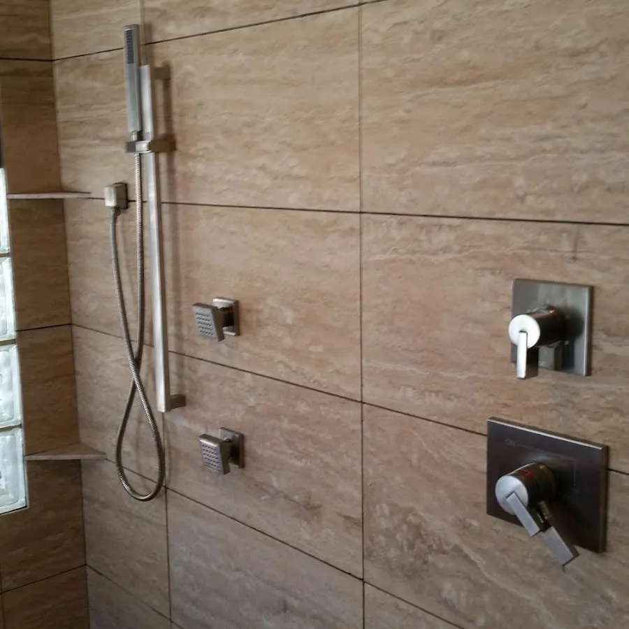 Shower fixture installation for Water Heater Replacement in Ladue